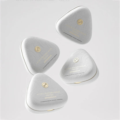 White Triangle Pulp Biodegradable Supplement Packaging