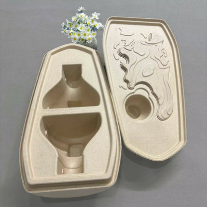 Totem Pulp Embossed Biodegradable Supplement Packaging