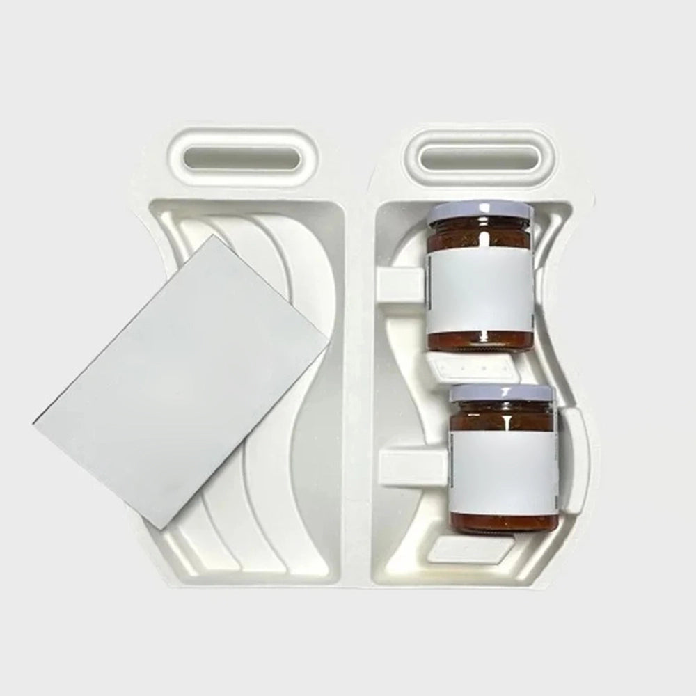 Wavy-shaped Pulp Inner Tray for Skincare Products