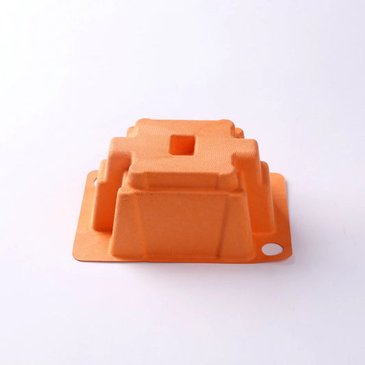 Orange Bagasse Pulp Tray for Electronics and Accessories