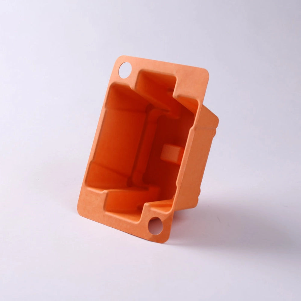 Orange Bagasse Pulp Tray for Electronics and Accessories