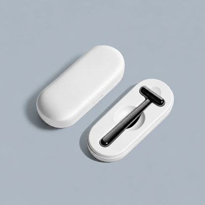 White Flip-Top Capsule Razor Case Wholesale