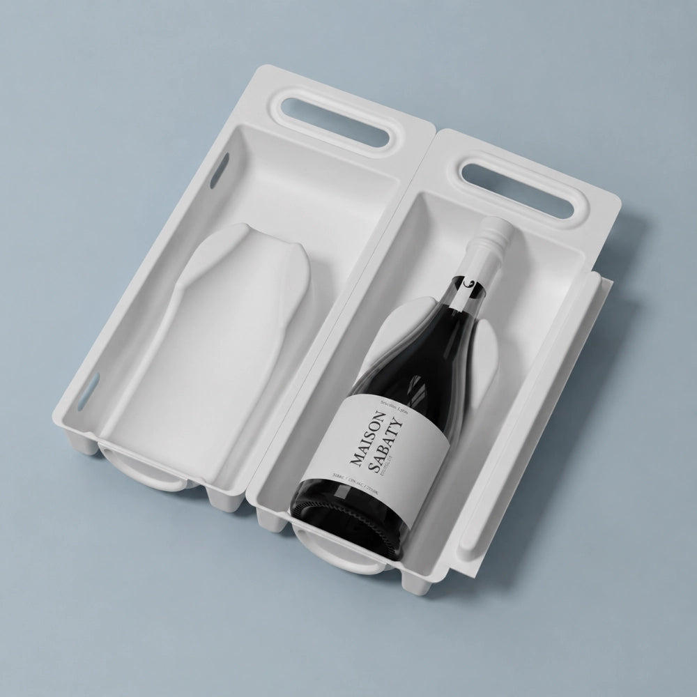 Wholesale Roman Column Molded Pulp Beverage Packaging