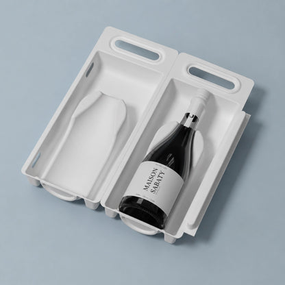 Wholesale Roman Column Molded Pulp Beverage Packaging