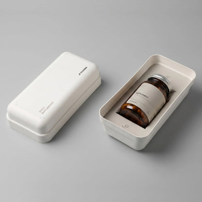 White Minimalist Eco-Friendly Health Supplement Box