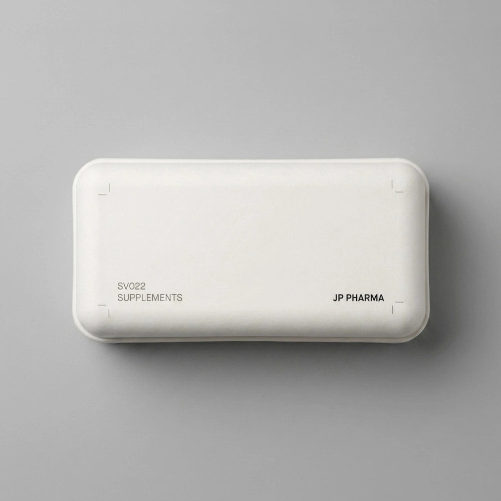 White Minimalist Eco-Friendly Health Supplement Box