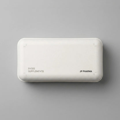 White Minimalist Eco-Friendly Health Supplement Box