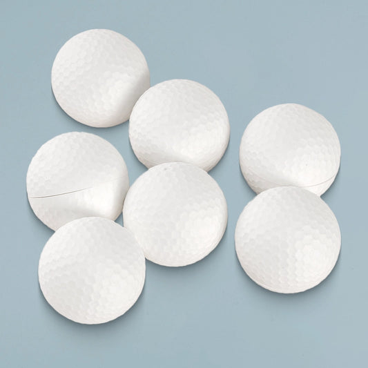 White Sugarcane Fiber Golf Ball Tea Packaging