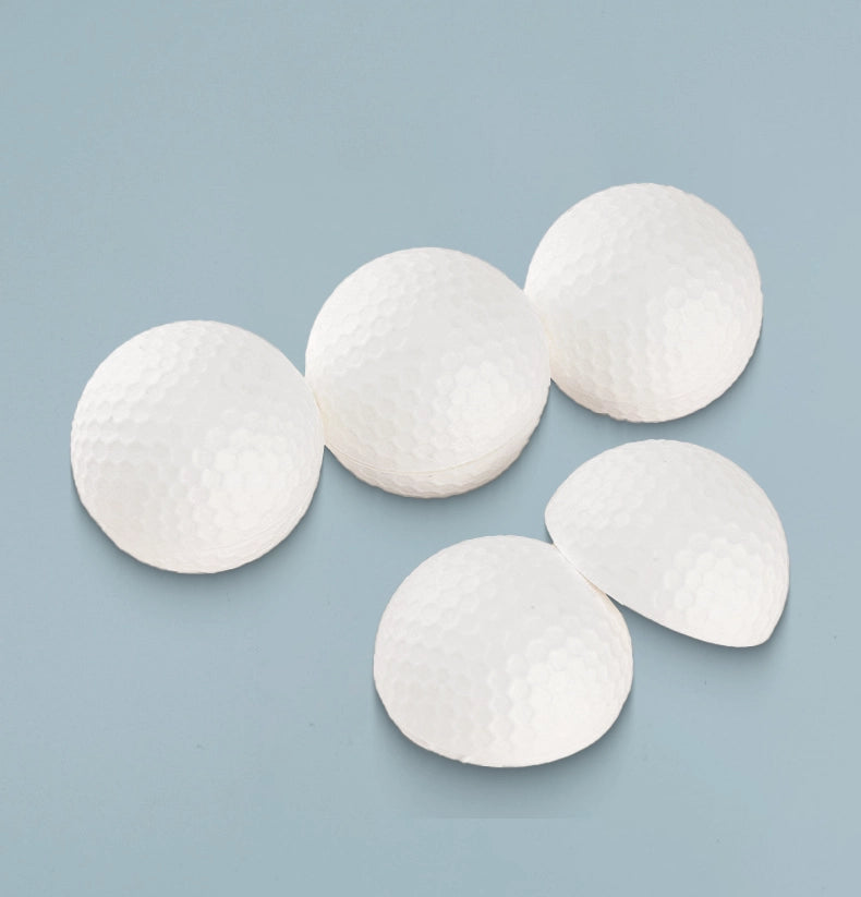 White Sugarcane Fiber Golf Ball Tea Packaging