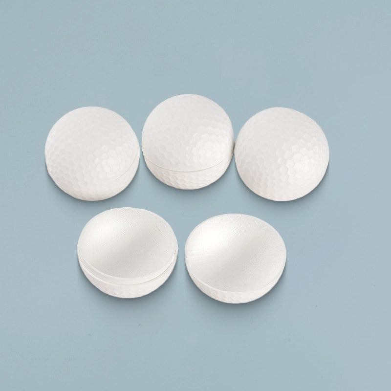 White Sugarcane Fiber Golf Ball Tea Packaging