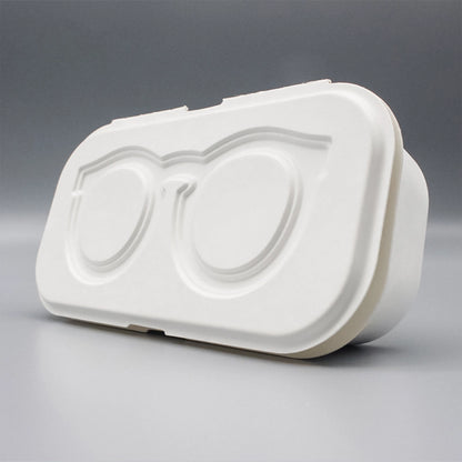 Bagasse Clamshell Eyeglass Box