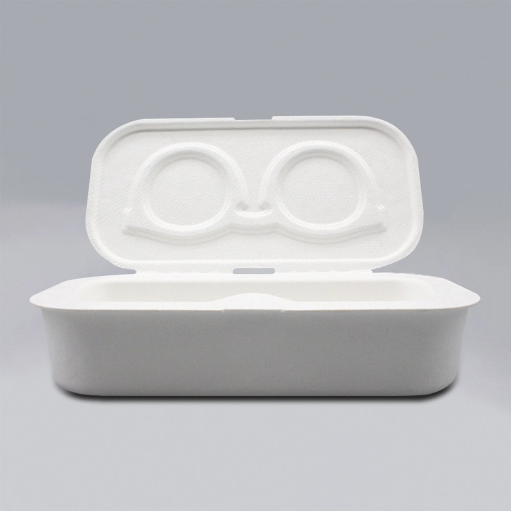 Bagasse Clamshell Eyeglass Box