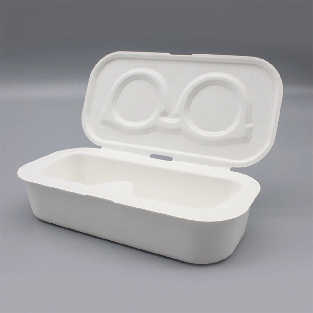 Bagasse Clamshell Eyeglass Box