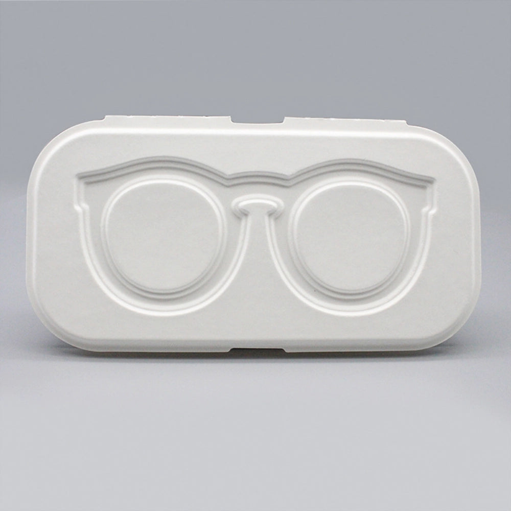 Bagasse Clamshell Eyeglass Box