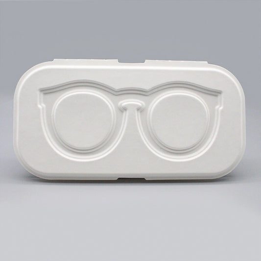Bagasse Clamshell Eyeglass Box