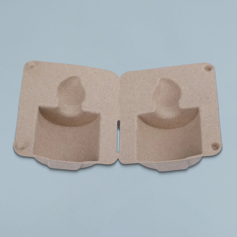 Clamshell Bagasse Moulded Pulp Perfume Box