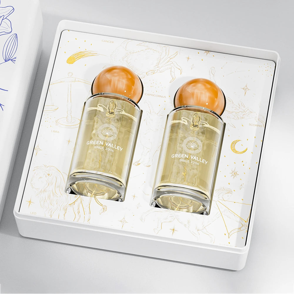 Blue Floral Molded Pulp Perfume Gift Box