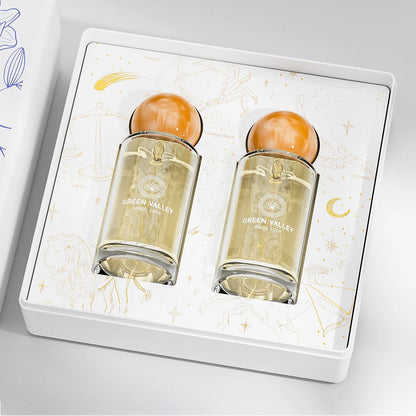 Blue Floral Molded Pulp Perfume Gift Box