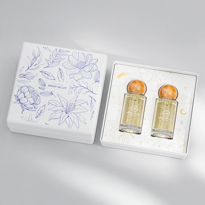 Blue Floral Molded Pulp Perfume Gift Box