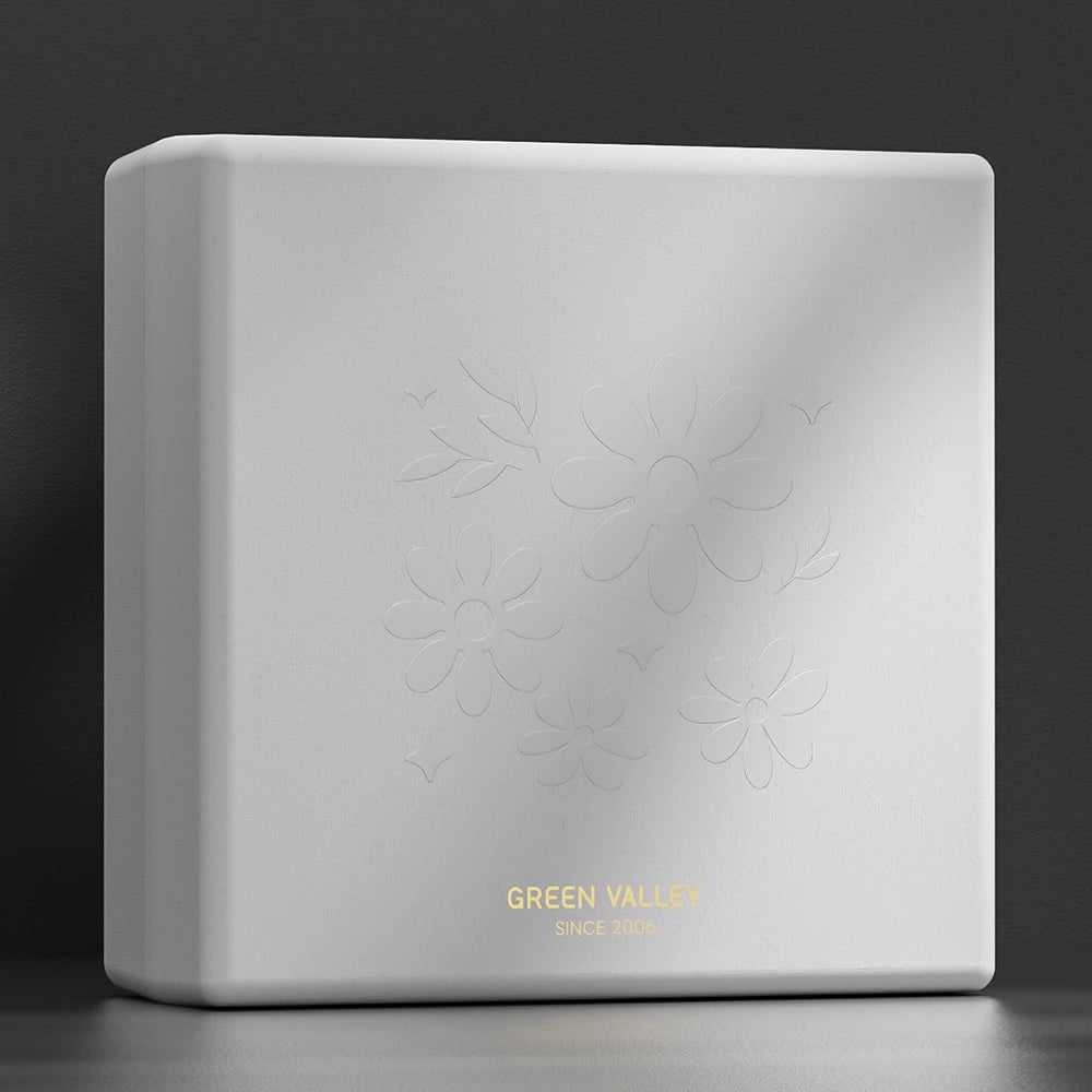 Gold Foil Emboss Floral Molded Pulp Perfume Box