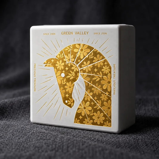 Gold Foil Horse Zodiac Dual Perfume Pulp Box