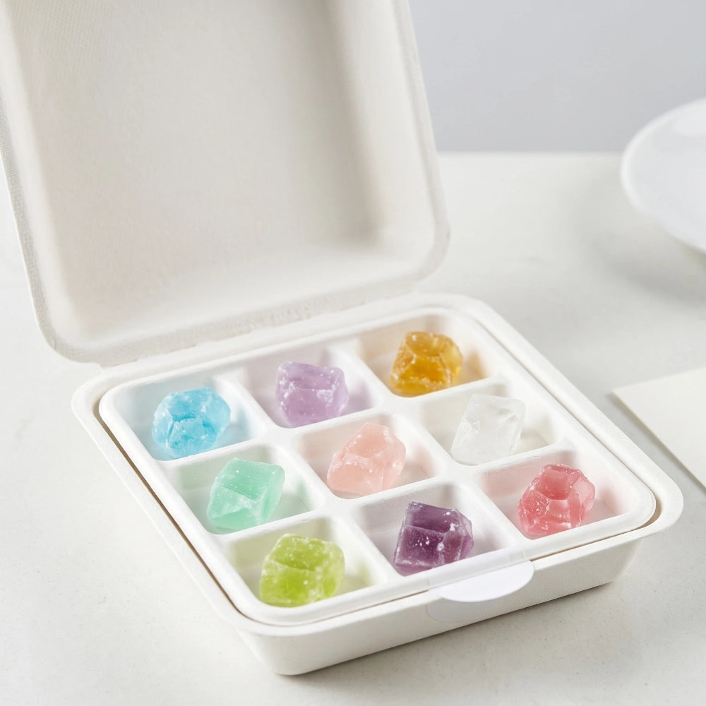 Hand-Drawn Eco-Friendly Box for Gemstone Candy