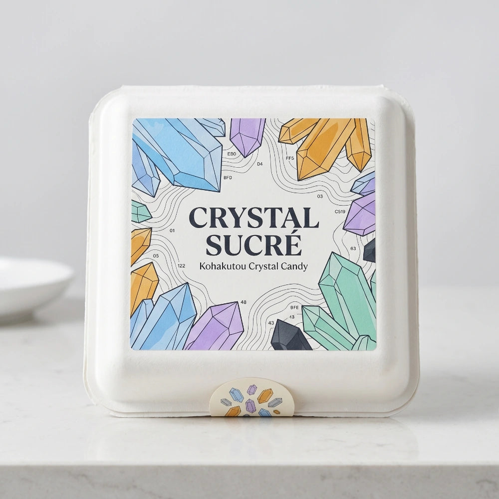 Hand-Drawn Eco-Friendly Box for Gemstone Candy