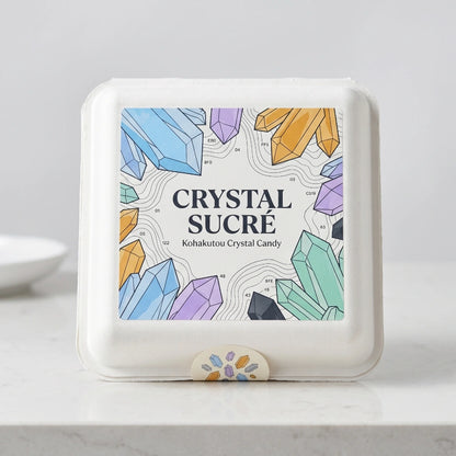 Hand-Drawn Eco-Friendly Box for Gemstone Candy