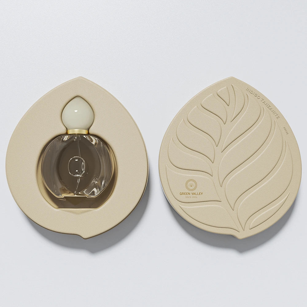 Leaf Shape Embossed Perfume Packaging