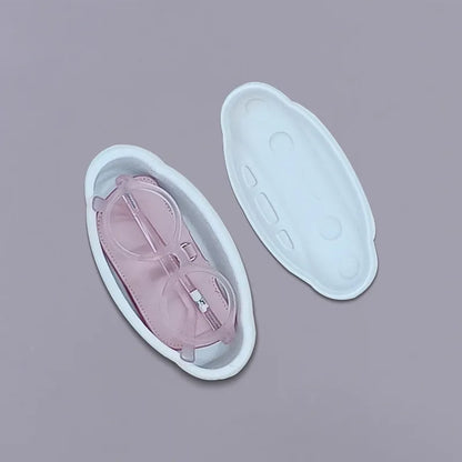 Oval Molded Pulp Eyewear Case