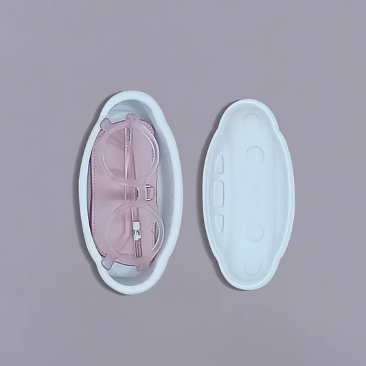 Oval Molded Pulp Eyewear Case