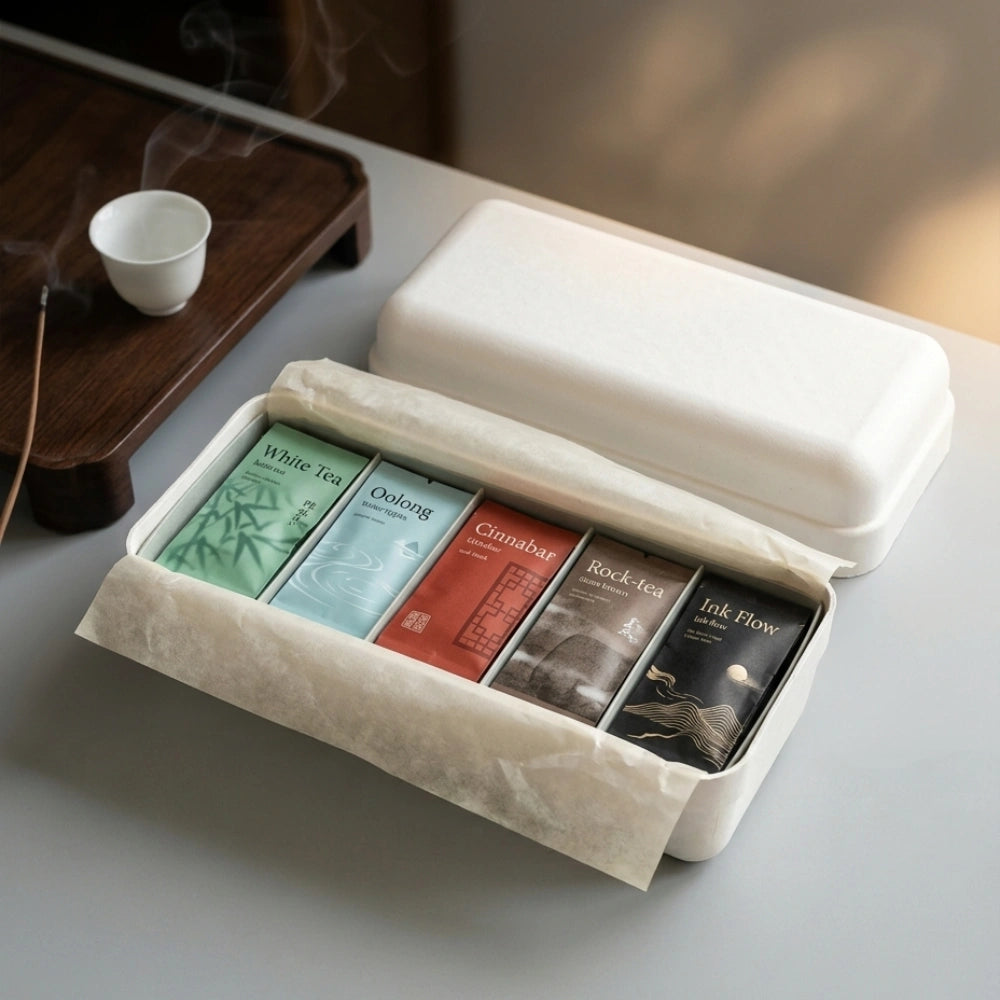 Elegant Chinese-Style Biodegradable Tea Bag Packaging