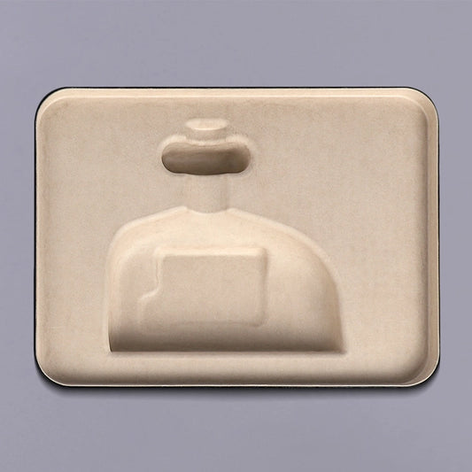 Foil Stamping Lid Bottom Molded Pulp Perfume Packaging