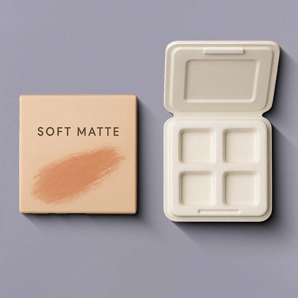 Molded Pulp Eyeshadow Palette Packaging