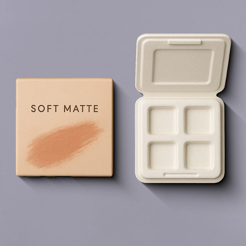 Molded Pulp Eyeshadow Palette Packaging
