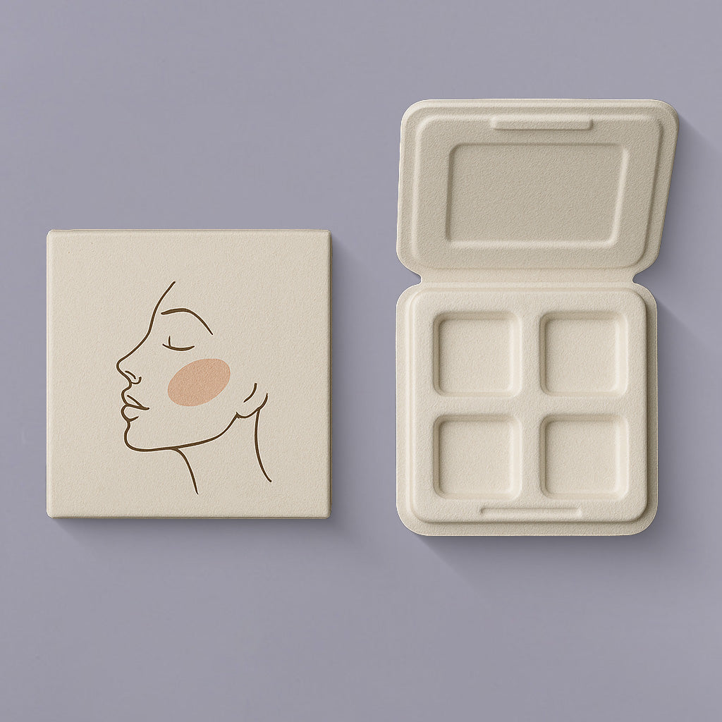 Molded Pulp Eyeshadow Palette Packaging