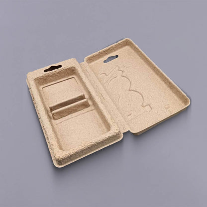 Dry Press Brown Molded Pulp Insert for Power Bank