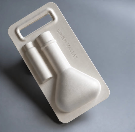 Sustainable Mouthwash Paper Pulp Boxes With Hang Tag