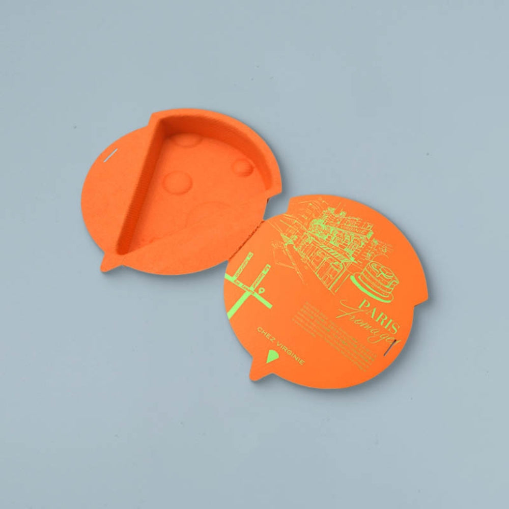 Orange Special Cheese-shape Cosmetic Pulp Box