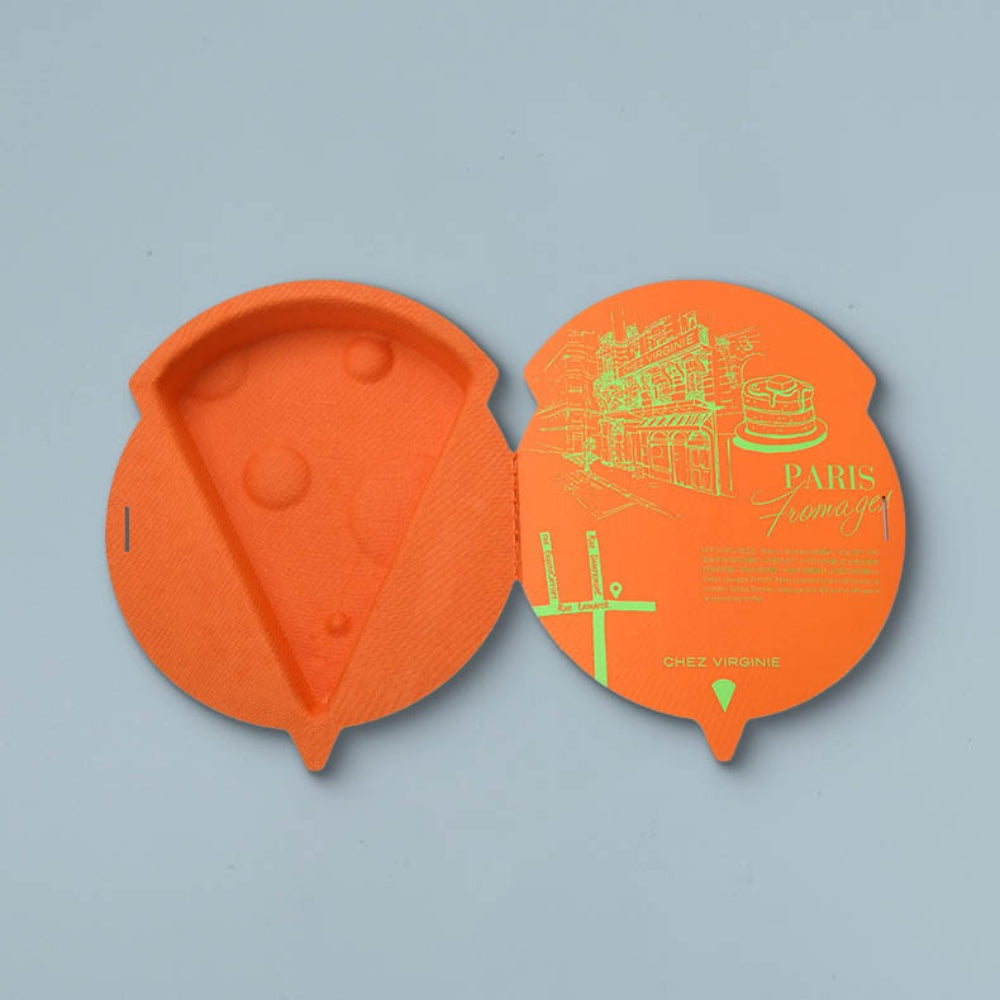 Orange Special Cheese-shape Cosmetic Pulp Box