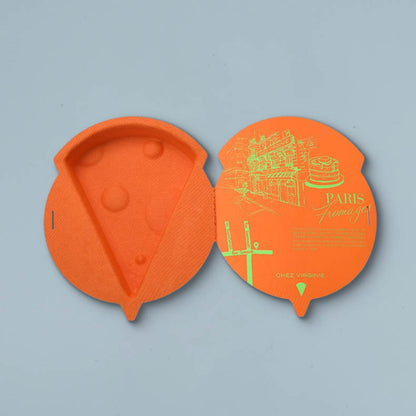 Orange Special Cheese-shape Cosmetic Pulp Box