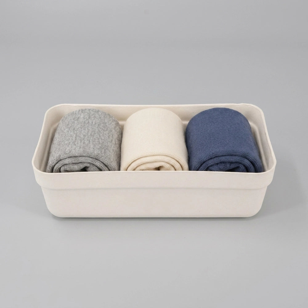 3 Slots Molded Pulp Clothing Socks Box