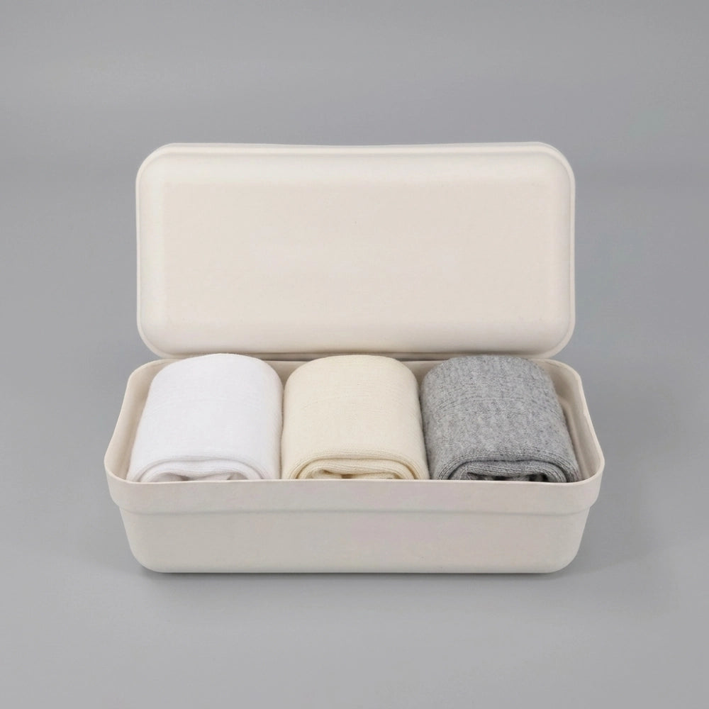 3 Slots Molded Pulp Clothing Socks Box