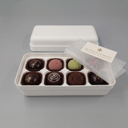 Wholesale 8 Slots Molded Pulp Chocolate Box
