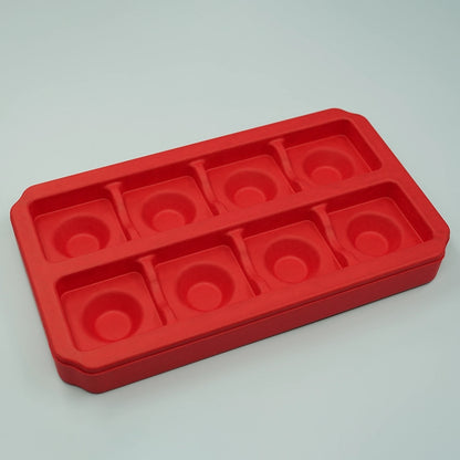 Red Color 8 Slots Mooncake Box