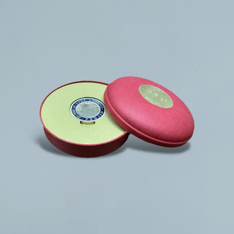 Sustainable Red Commemorative Coin Gift Box