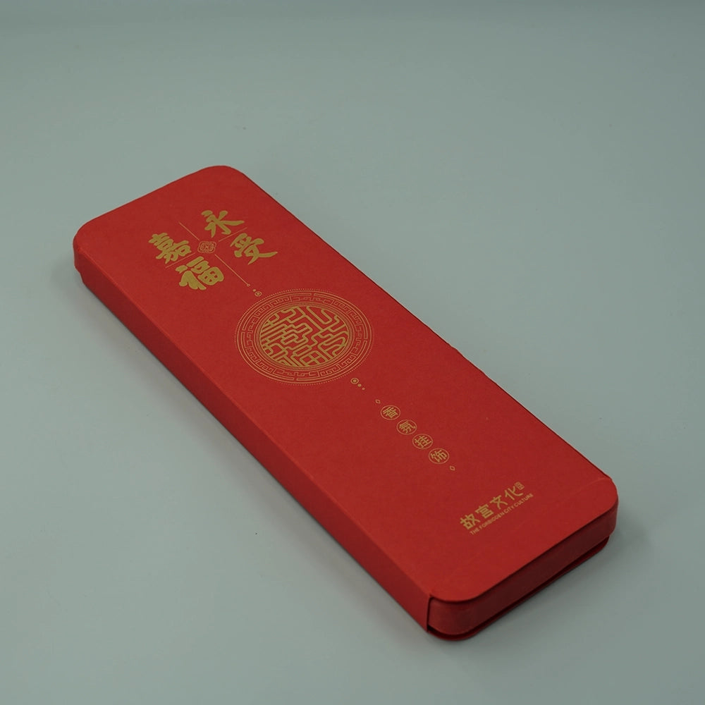 Red Pulp Gift Box For Commemorative Coin Charm