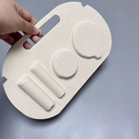 White Pulp Cosmetic Carrier Sustainable Handle Packaging