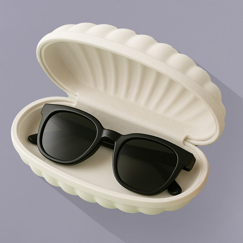 Shell-shaped Pulp Packaging Box for Glasses