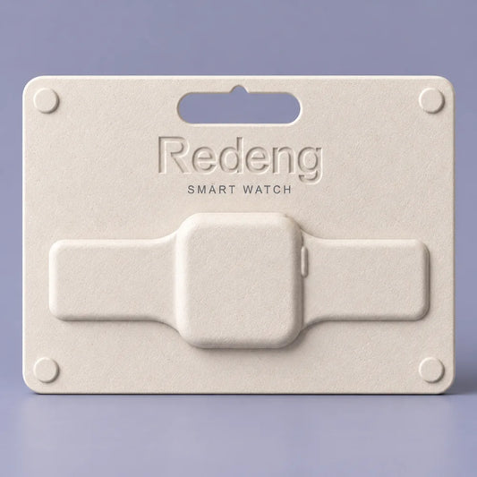 Biodegradable Pulp Wrist Watch Box Case Organizer